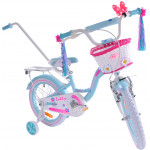 Detský bicykel 16" Fuzlu Lilly slabo modrý